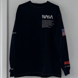 Heron Preston NASA Black Long Sleeve Tee Fall/Winter 1990 – Streetwear
